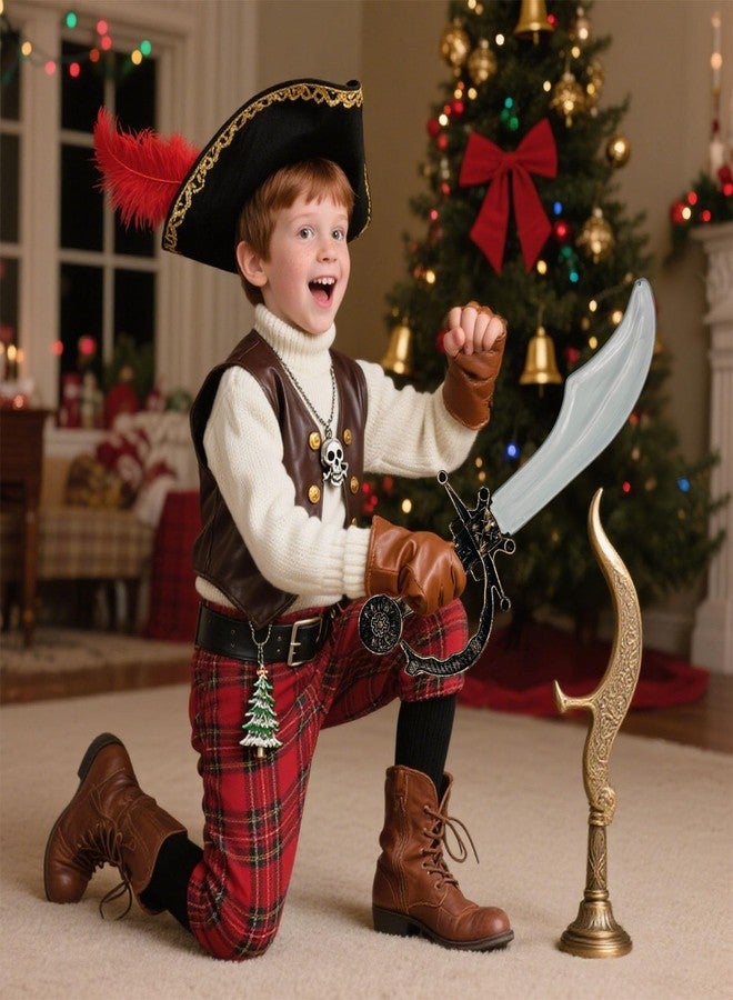 Flyekist 8 Pcs Pirate Swords for Kids,Plastic Pirate Sword Set for Party Favors,Theme Birthday Party, School Stage Activity, Christmas Halloween Cosplay Costume Dress-Up Props. - Image 5